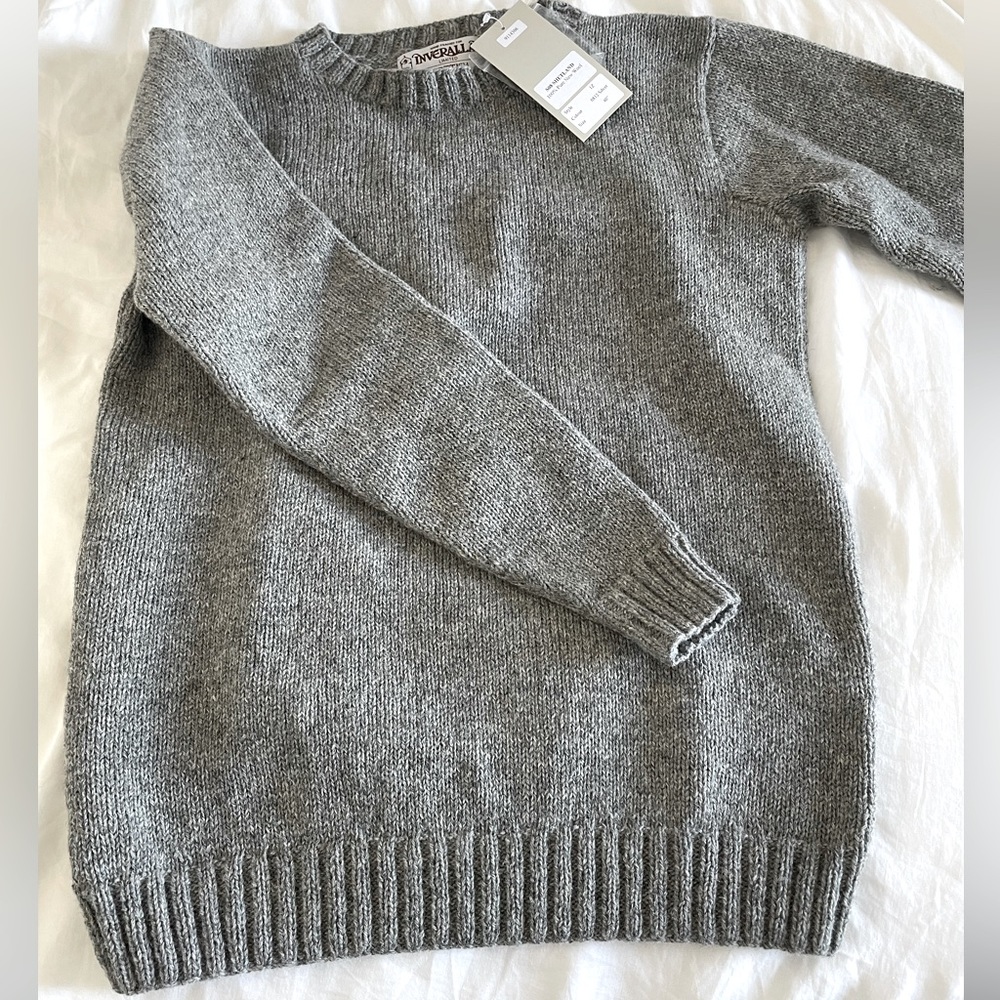 Inverallen Shetland Crew Neck Sweater Brand New With Tags Size 40” Medium
